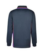 Long Sleeve Mesh Polo - Cotton Back