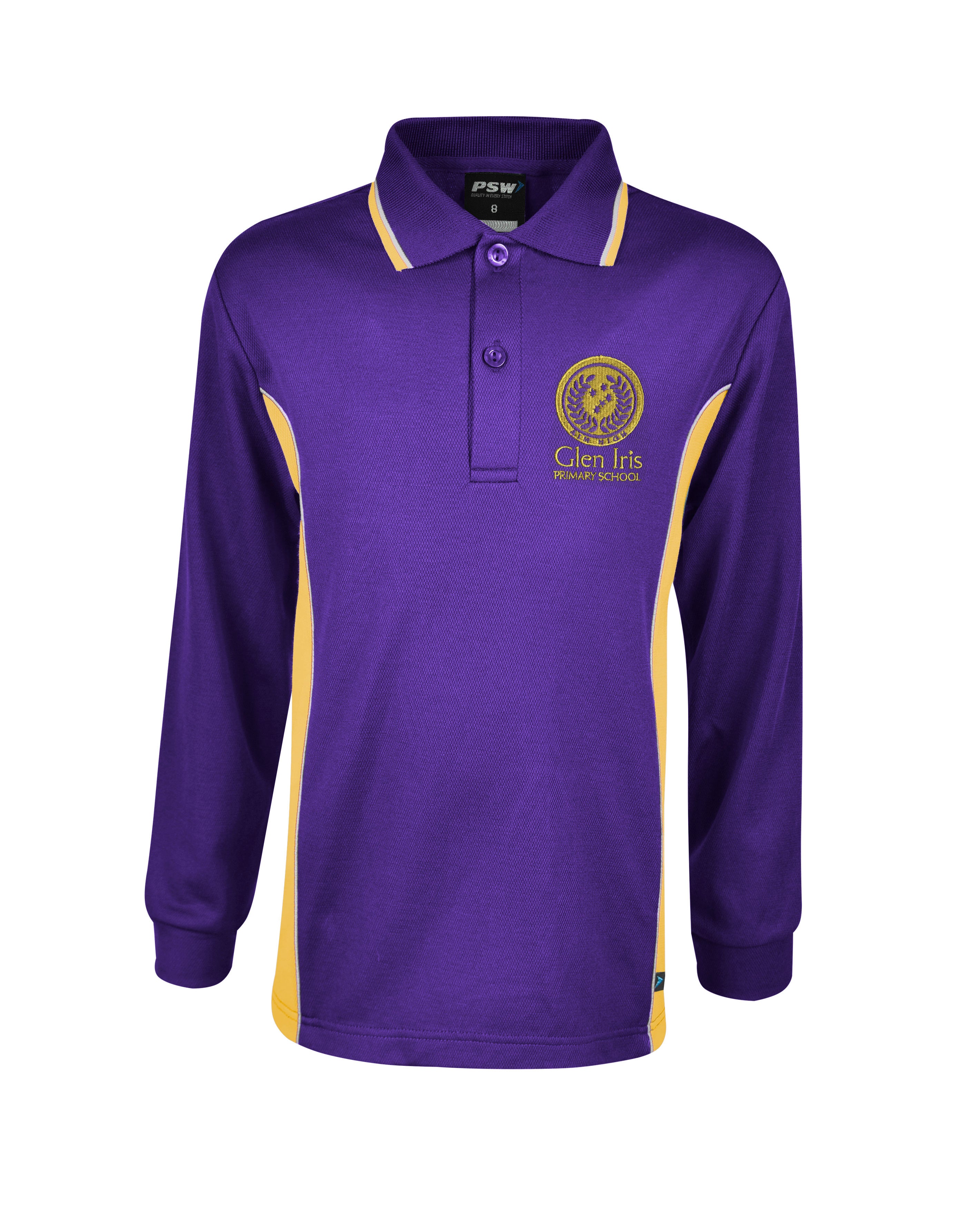 Long Sleeve Mesh Polo - Cotton Back