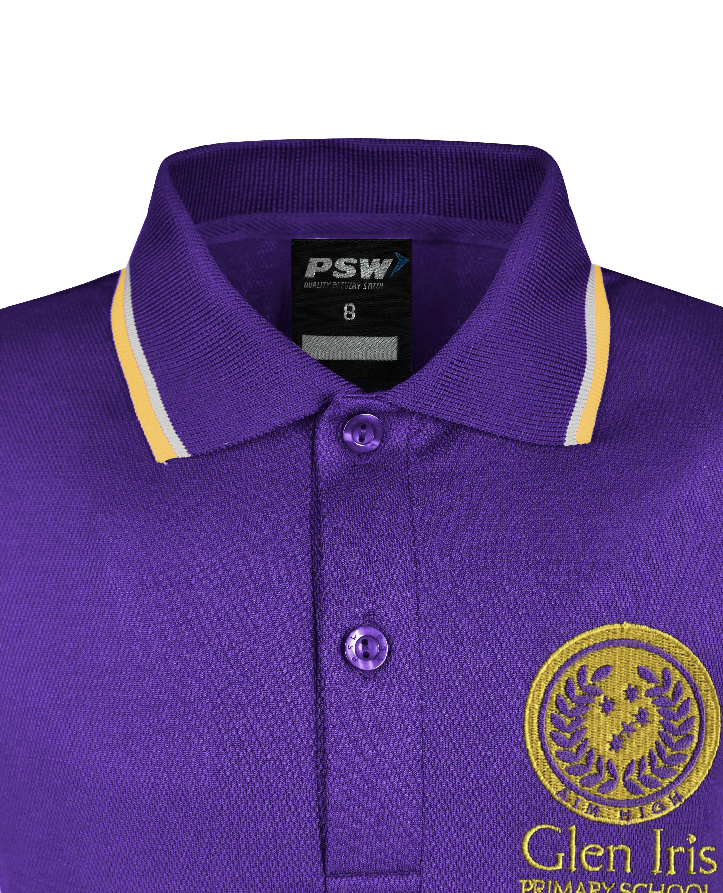 Long Sleeve Mesh Polo - Cotton Back