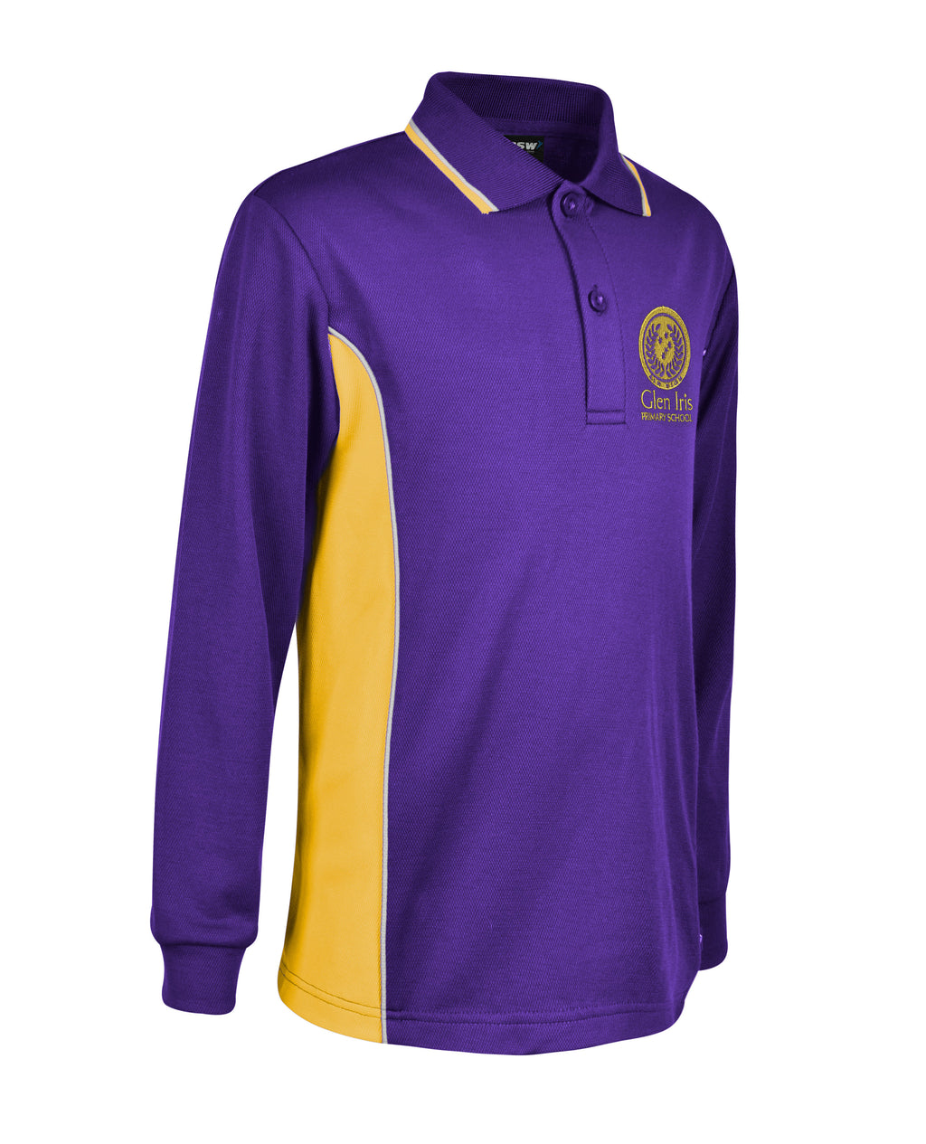 Long Sleeve Mesh Polo - Cotton Back