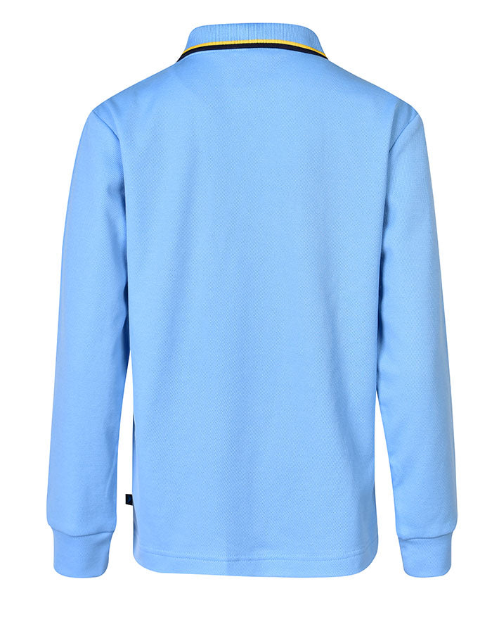 Long Sleeve Mesh Polo