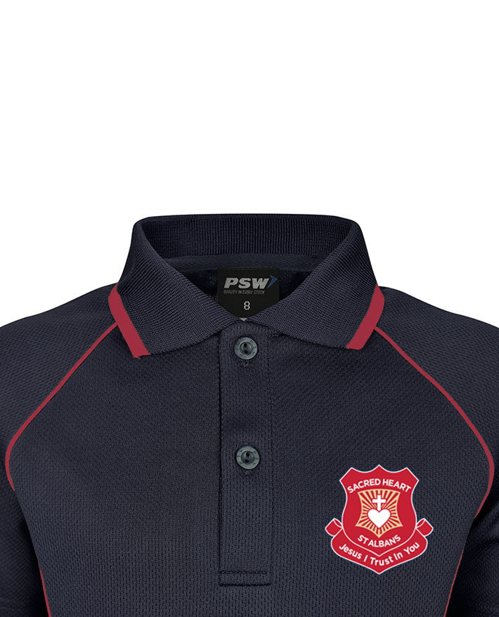 Short Sleeve Mesh Polo