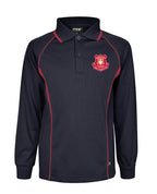 Long Sleeve Mesh Polo