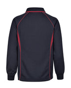 Long Sleeve Mesh Polo