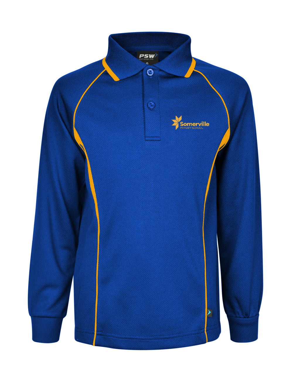 Long Sleeve Mesh Polo