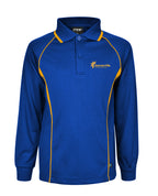Long Sleeve Mesh Polo