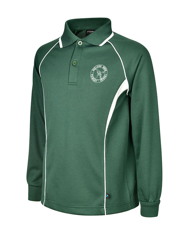 Long Sleeve Mesh Polo