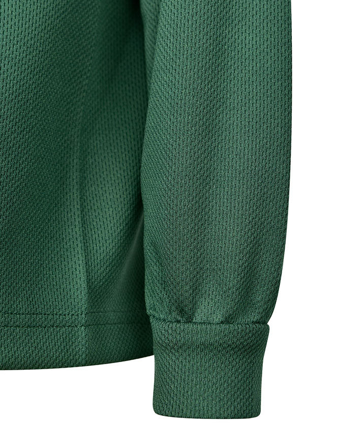 Long Sleeve Mesh Polo