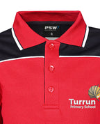 L/S Micromesh Polo w Stripe collar