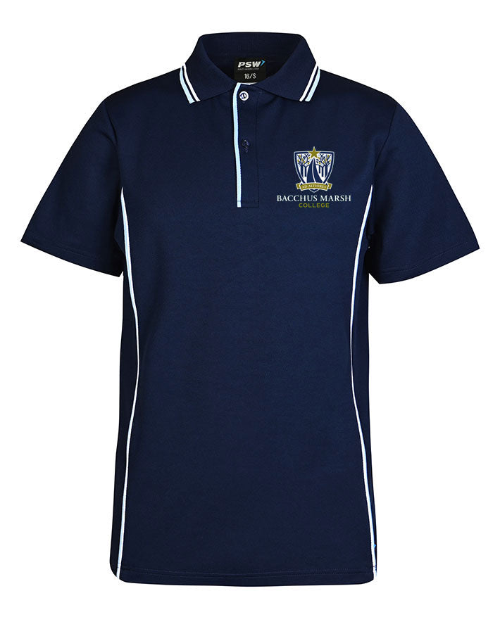 CB S/S Polo w double piping & piped placket