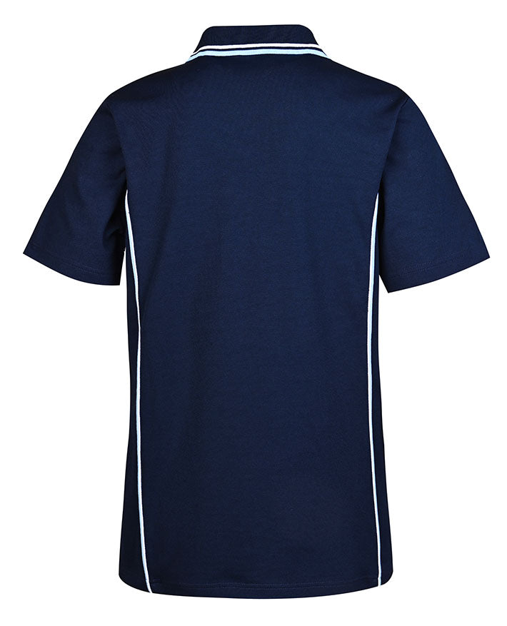 CB S/S Polo w double piping & piped placket