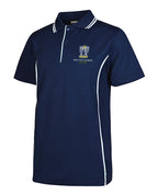 CB S/S Polo w double piping & piped placket