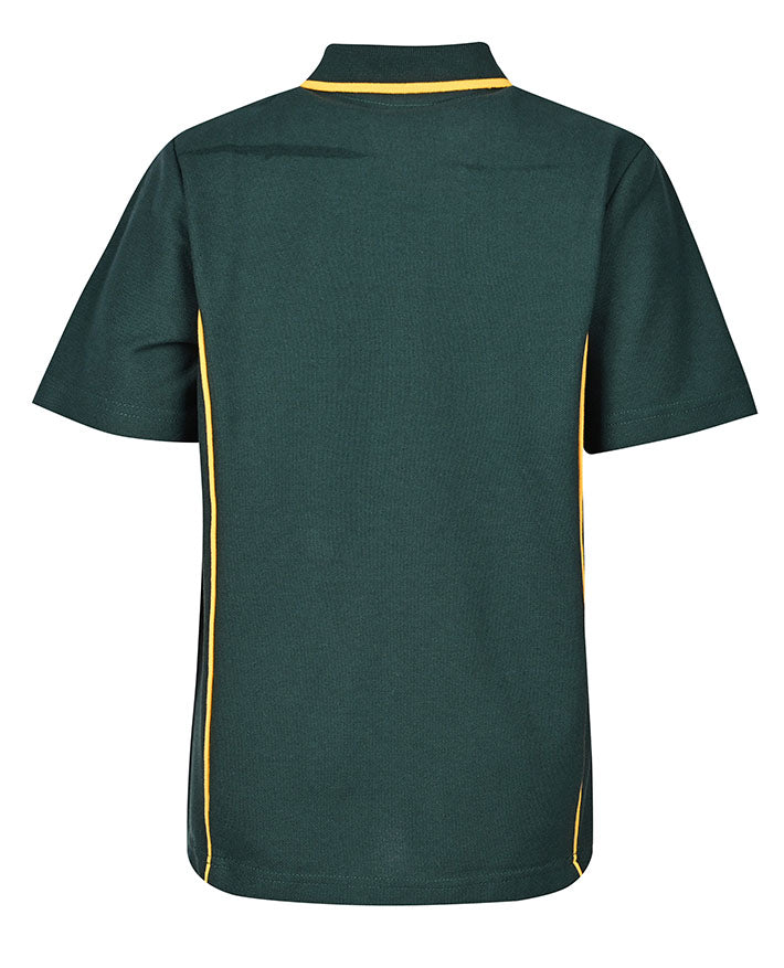 SS pique polo with contrast piping