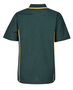 SS pique polo with contrast piping