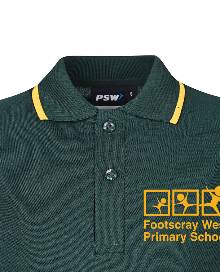 SS pique polo with contrast piping