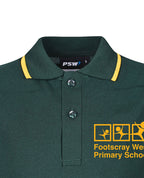 SS pique polo with contrast piping
