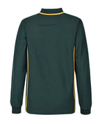 LS pique polo with contrast piping