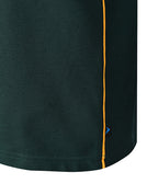 LS pique polo with contrast piping