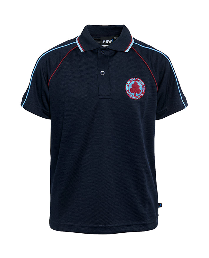 S/S Raglan Micromesh Polo w. 2 colour Piping