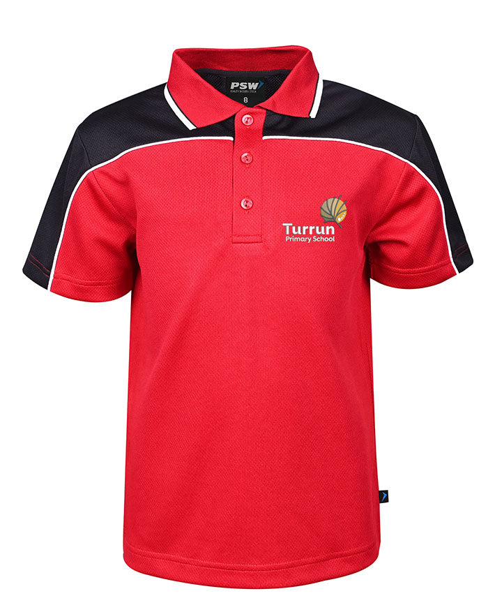 S/S Micromesh Polo w Stripe collar