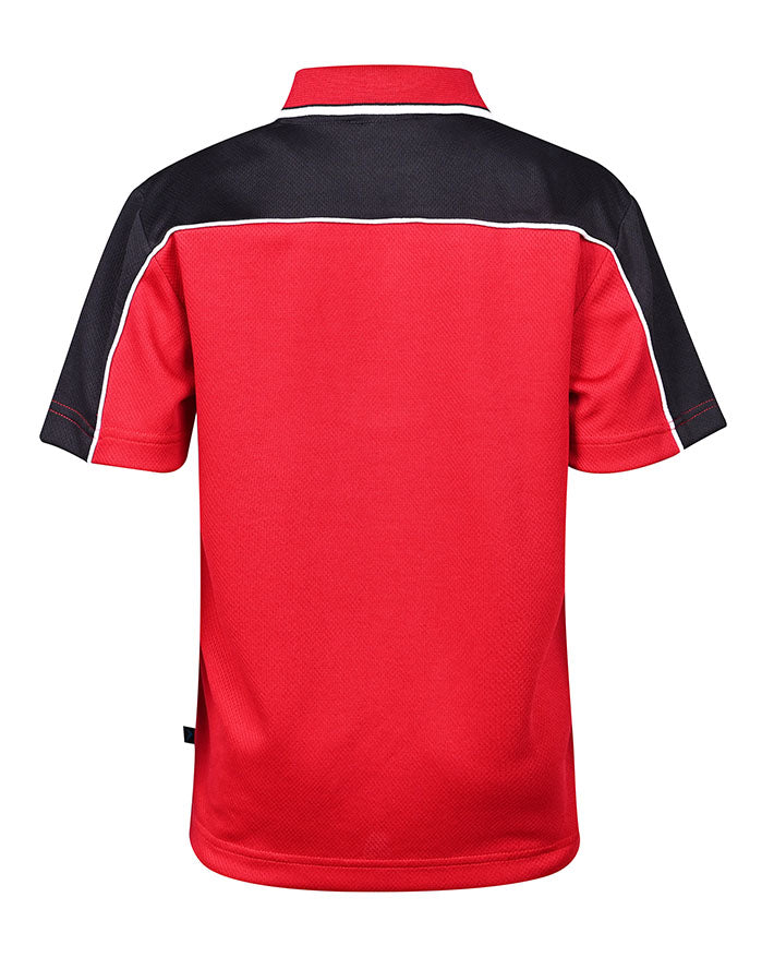 S/S Micromesh Polo w Stripe collar