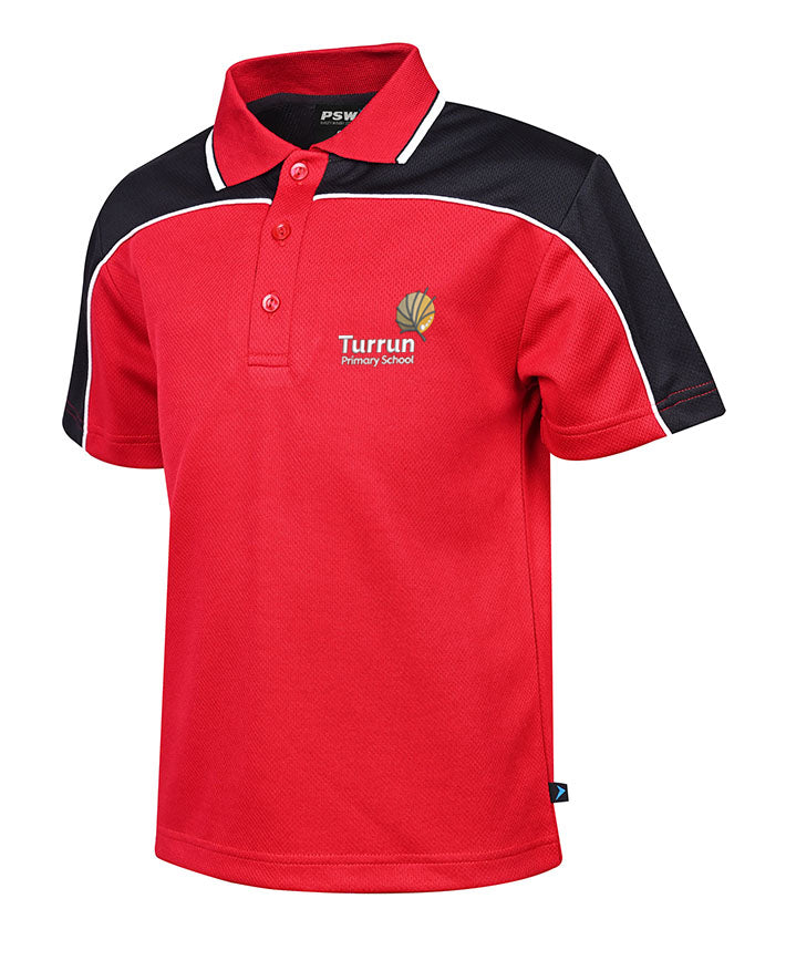 S/S Micromesh Polo w Stripe collar