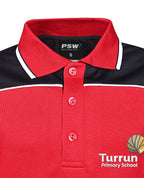 S/S Micromesh Polo w Stripe collar