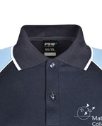 LS Ladies Raglan Polo with contrast sleeves & piping