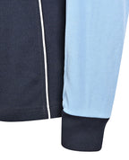 LS Ladies Raglan Polo with contrast sleeves & piping