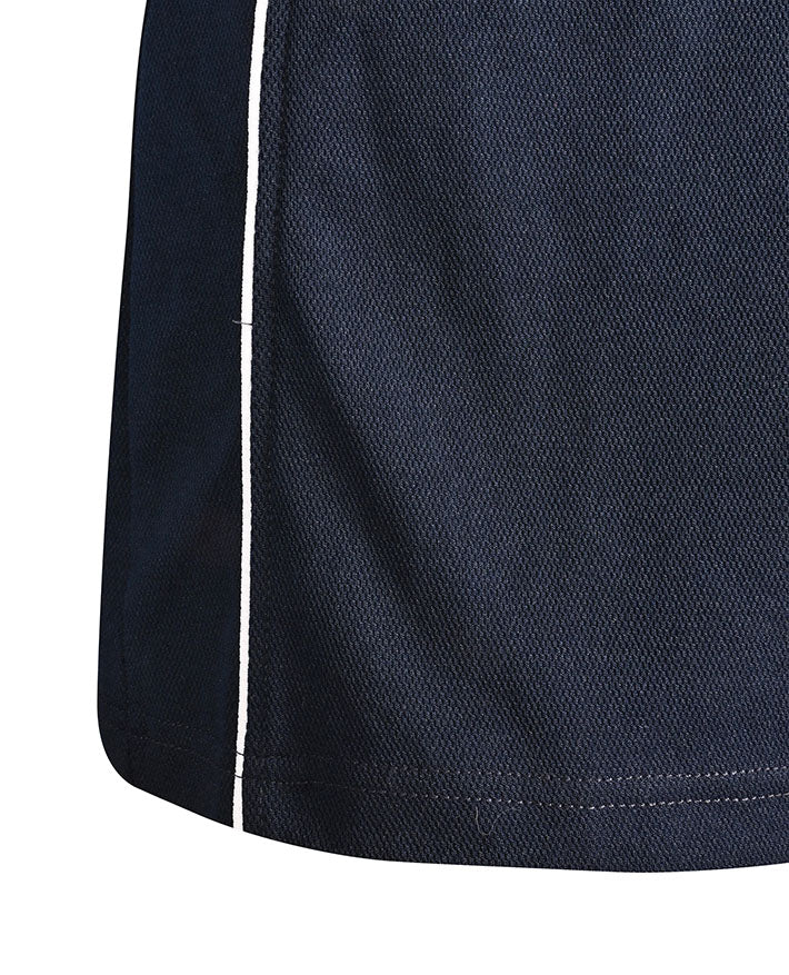 LS Ladies Raglan Polo with contrast sleeves & piping