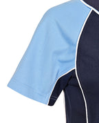 SS Ladies Raglan Polo with contrast sleeves & piping