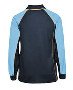 L/S Panelled Cotton Back Polo