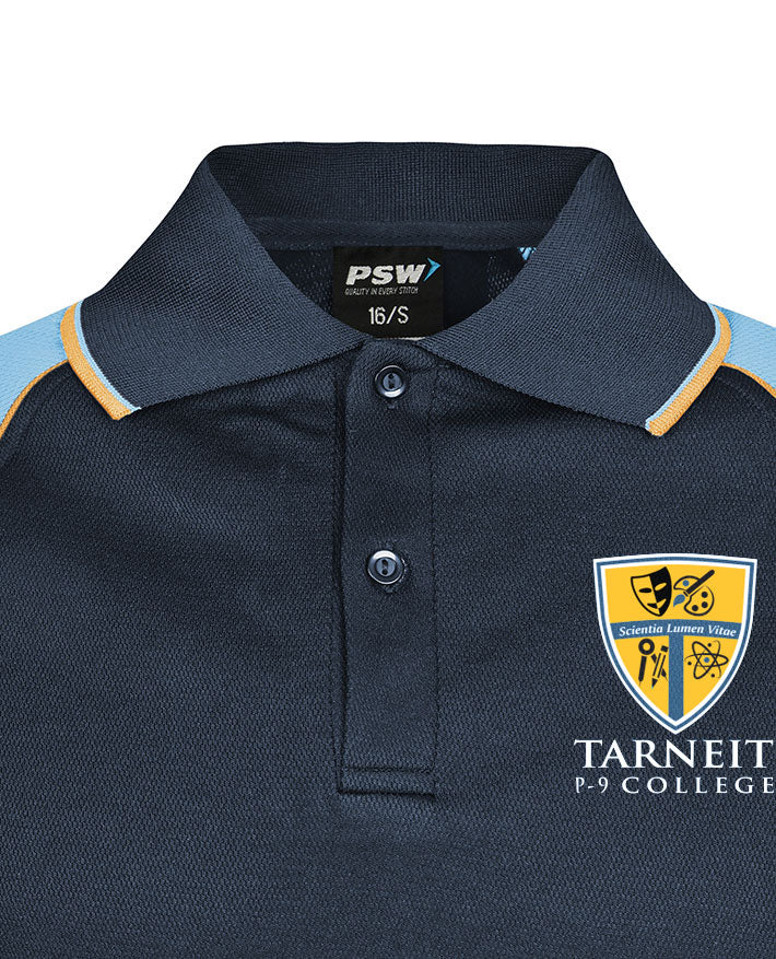 L/S Panelled Cotton Back Polo