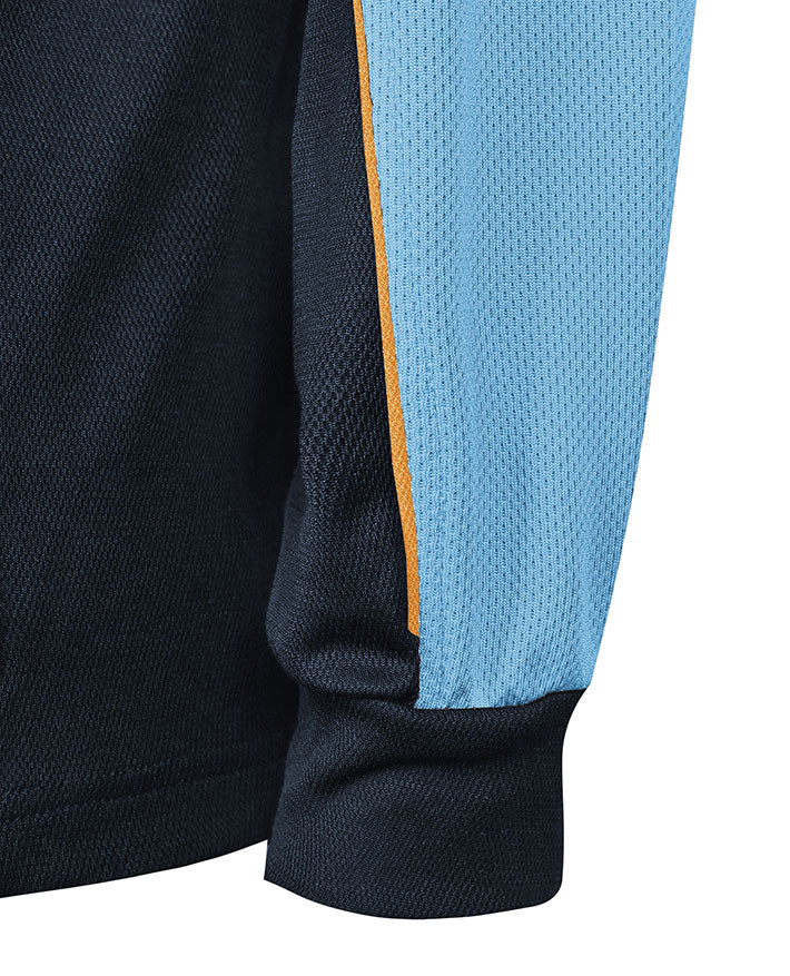 L/S Panelled Cotton Back Polo