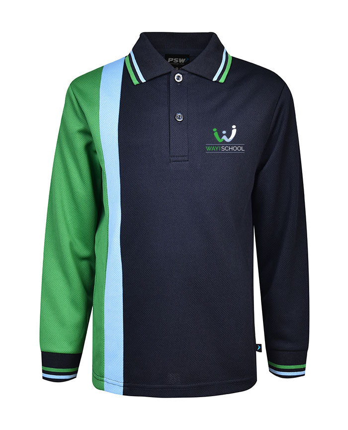 LS Vertical Stripe Polo