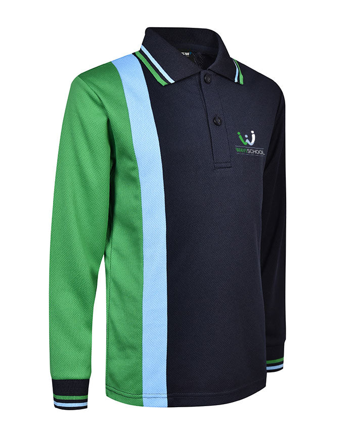 LS Vertical Stripe Polo