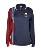 LS Micromesh Vertical Polo with Contrast Strip and Double Piping