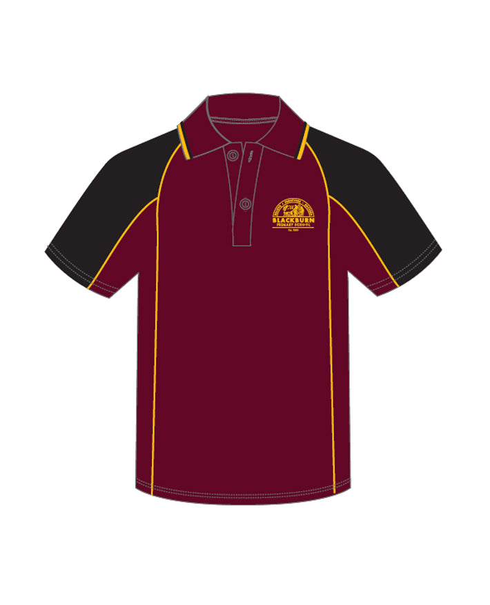 SS Polo with Raglan Sleeve and Contrast Panels