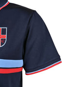 SS Mesh polo with contrast stripes