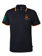 SS Mesh polo with stripe collar & armbands
