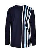 Rugby Jumper with Contrast Vertical Stripes