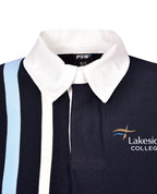 Rugby Jumper with Contrast Vertical Stripes