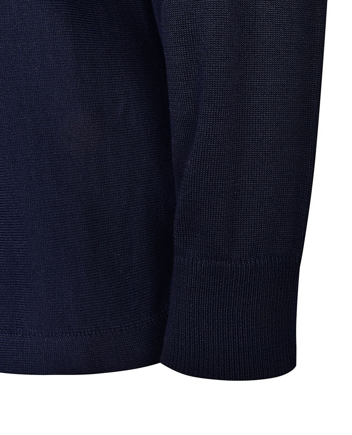 Rugby Jumper with Contrast Vertical Stripes
