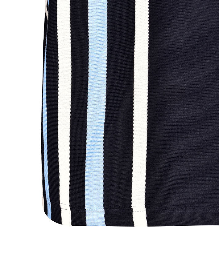 Rugby Jumper with Contrast Vertical Stripes