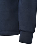 Fleece Rugby Windcheater-Contrast Sleeve Panels