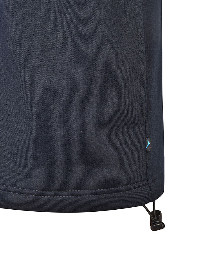 Fleece Rugby Windcheater-Contrast Sleeve Panels