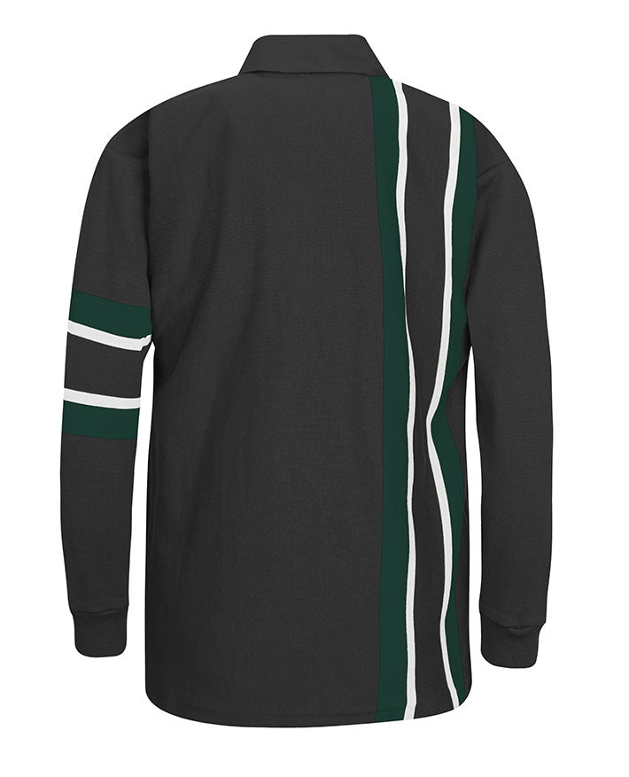 Rugby Jumper-Vertical Stripes & Armband