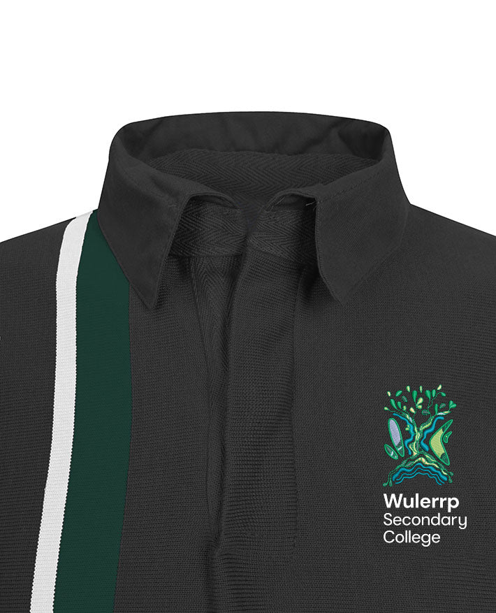 Rugby Jumper-Vertical Stripes & Armband