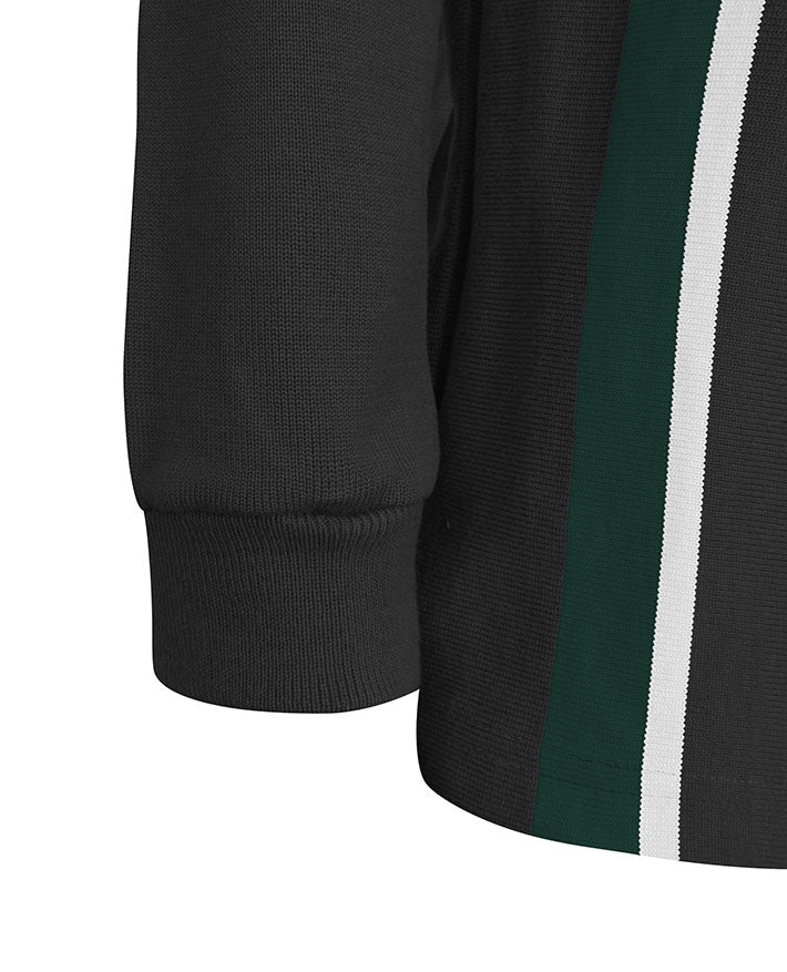 Rugby Jumper-Vertical Stripes & Armband