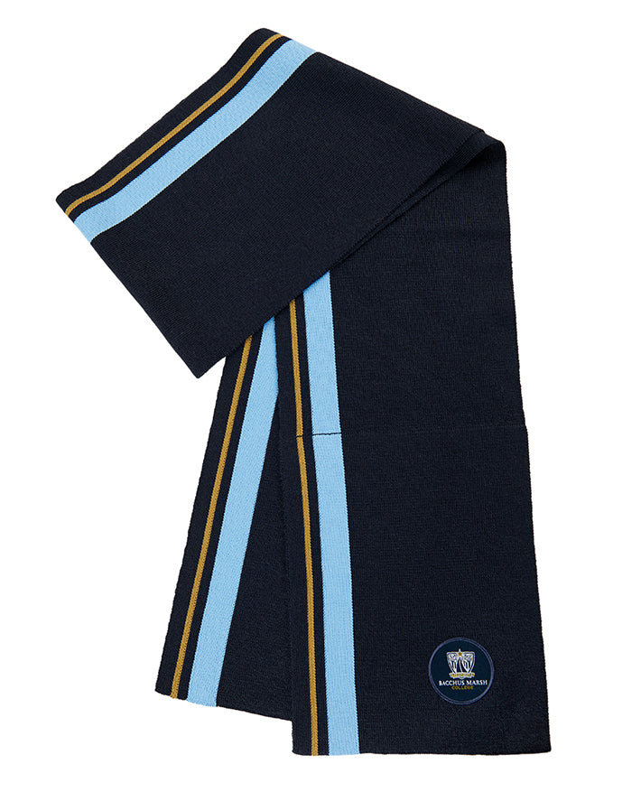 Linked Hem Wool Acrylic jacquard Scarf